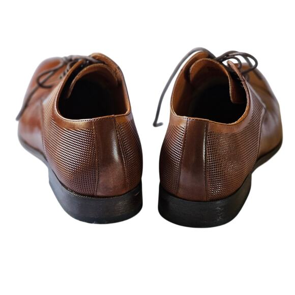 Florsheim Postino Cap Toe Oxfords, Brown Leather Shoes, Size 10D main image 8